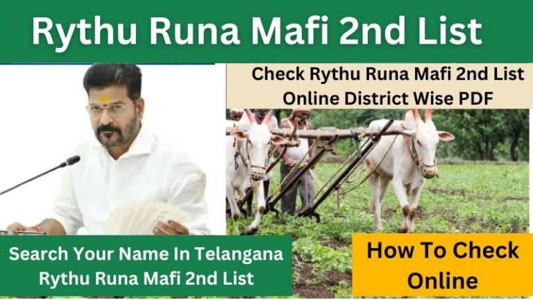 Rythu Runa Mafi 2nd List