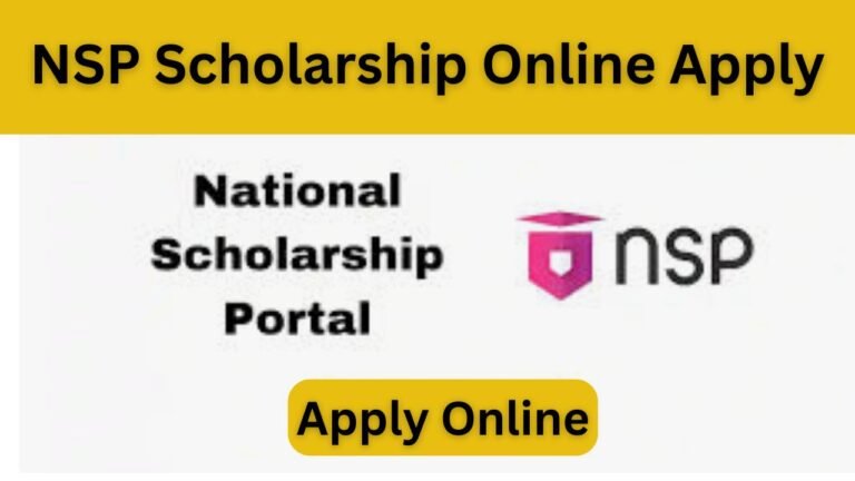 NSP Scholarship Online Apply