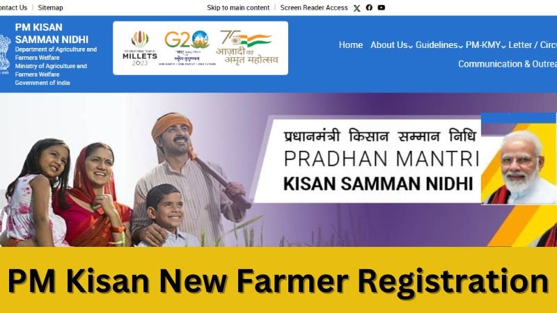 PM Kisan New Farmer Registration