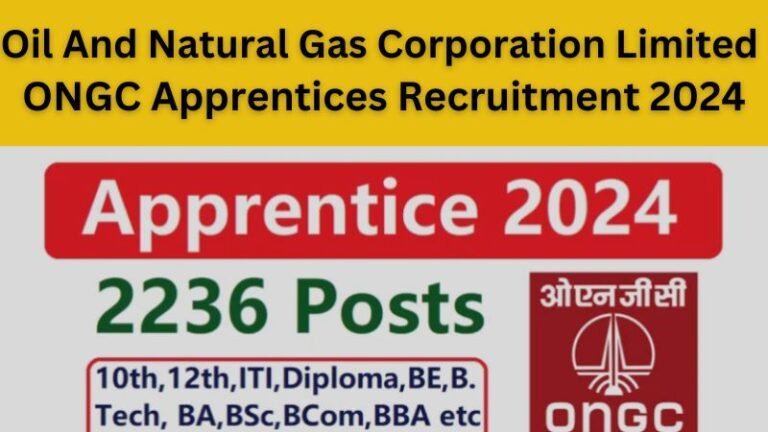 ONGC Apprentices Recruitment 2024